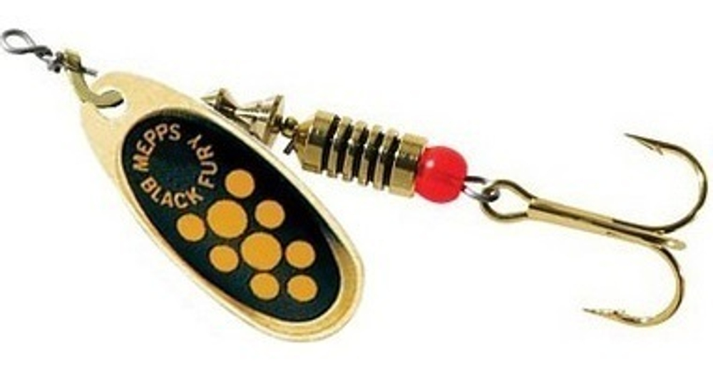 Блесна для рыбалки вращающаяся BLACK FURY 3 Gold