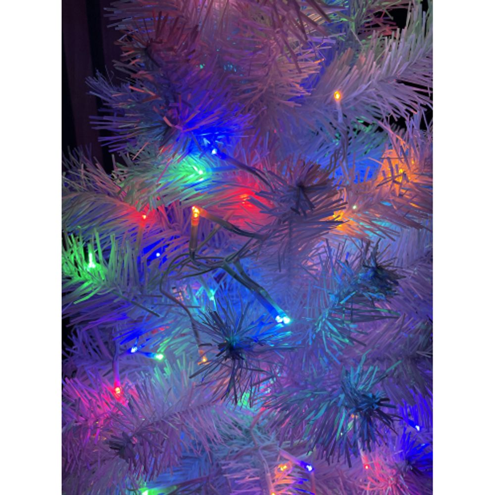 ENIN - WM ЭРА Гирлянда LED Мишура 3.9 м белый провод, мультиколор, 220V