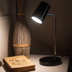 ULM-B600 6W-4500K-DIM BLACK Светильник настольный светодиодный. 6W. Сенсорный выключатель. Диммер. Черный. ТМ Uniel