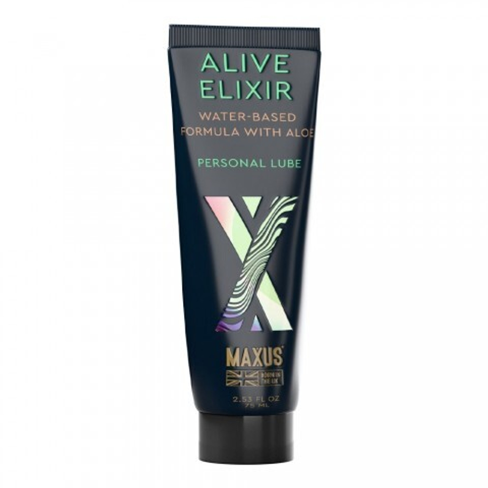 MAXUS Интимный гель «ЖИВИТЕЛЬНЫЙ ЭЛИКСИР (ALIVE ELIXIR)», на водной основе, Алоэ, 75мл