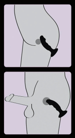 Черная реалистичная анальная вибровтулка - 14 см. (Цвет: черный)