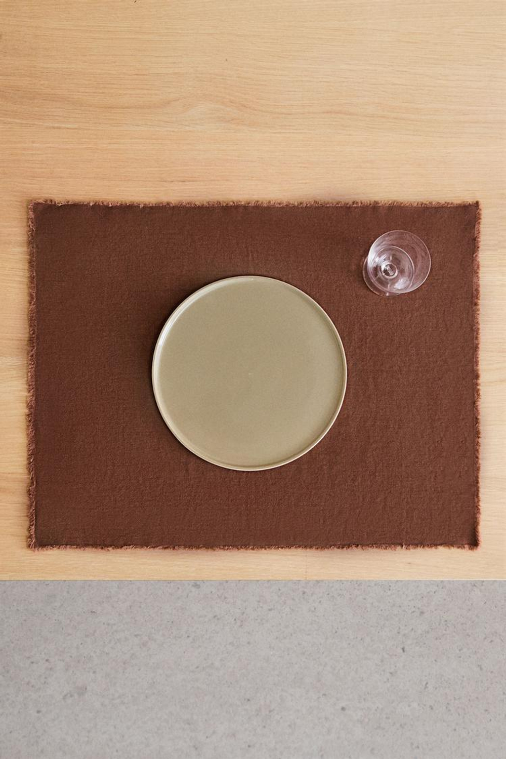 ZARA HOME ЛЬНЯНАЯ САЛФЕТКА, ТЕРРАКОТОВЫЙ