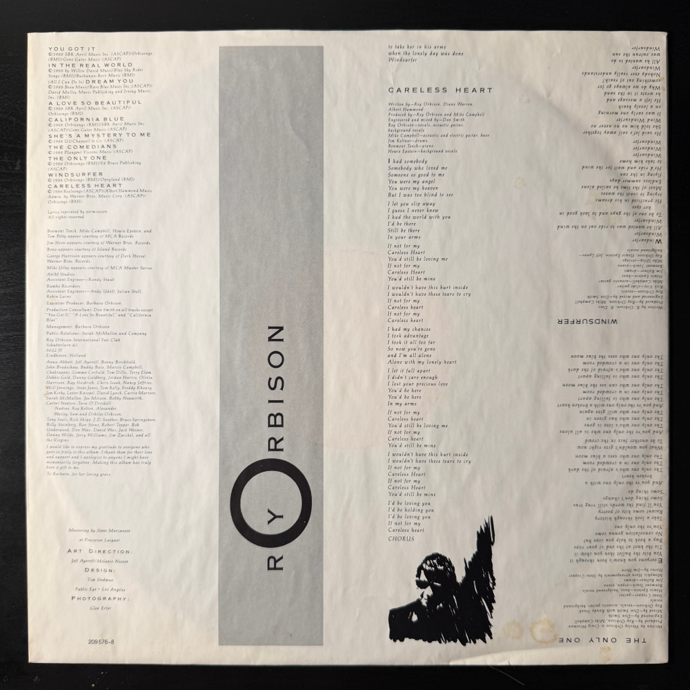 Roy Orbison - Mystery Girl (Европа 1989г.)