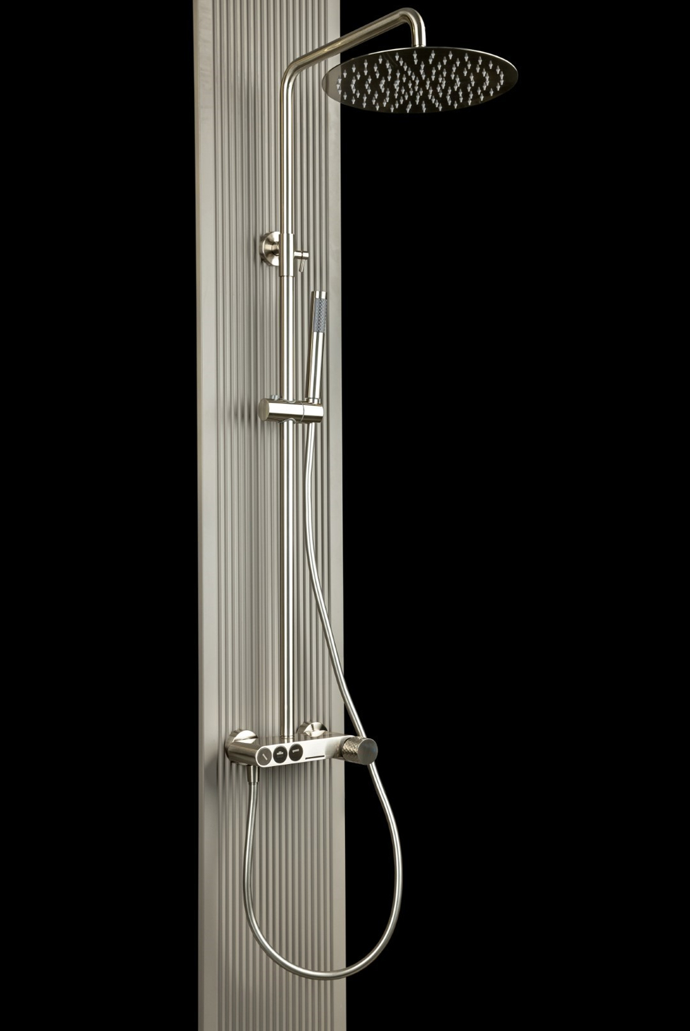 Стойка для душа STICK Nikel Brush c ручкой TOUCH
