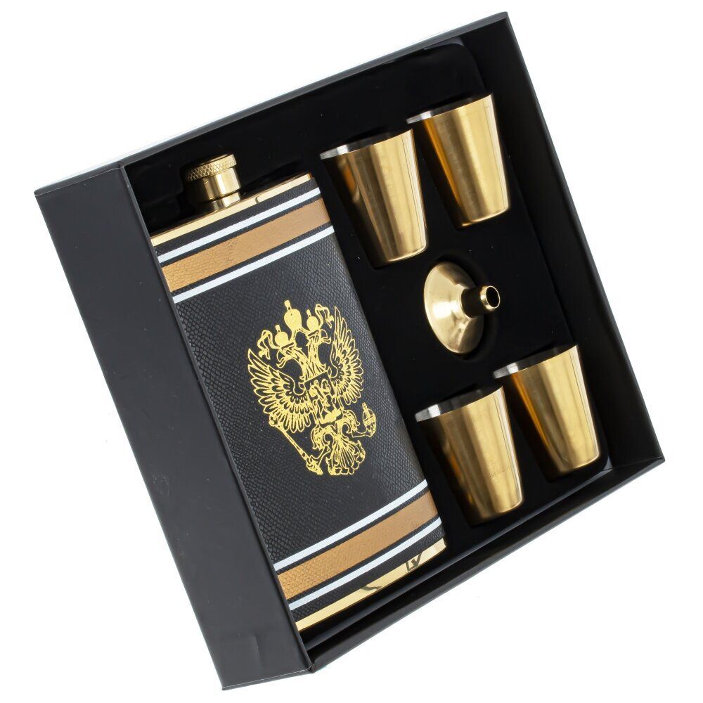 GAEM Набор из 5-ти предм.: фляжка 250 мл, L9,5 W3 H15 см