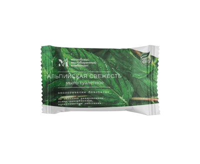 Туалетное мыло Ординарное "Альпийская свежесть" в упаковке, 100 гр.