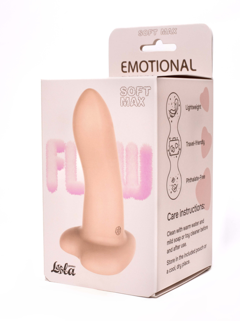 Нереалистичный дилдо Emotional Soft Max Flesh