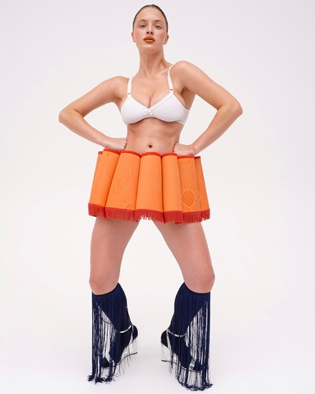 Гольфы с бахромой Богатый синий