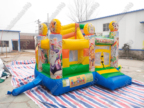 Детский надувной батут "Русский цирк", размер 3,5*3*2,7 м