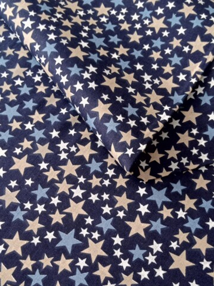 Ткань бязь плательная, рис. "Звезды", ширина 150 см, арт. 20.5