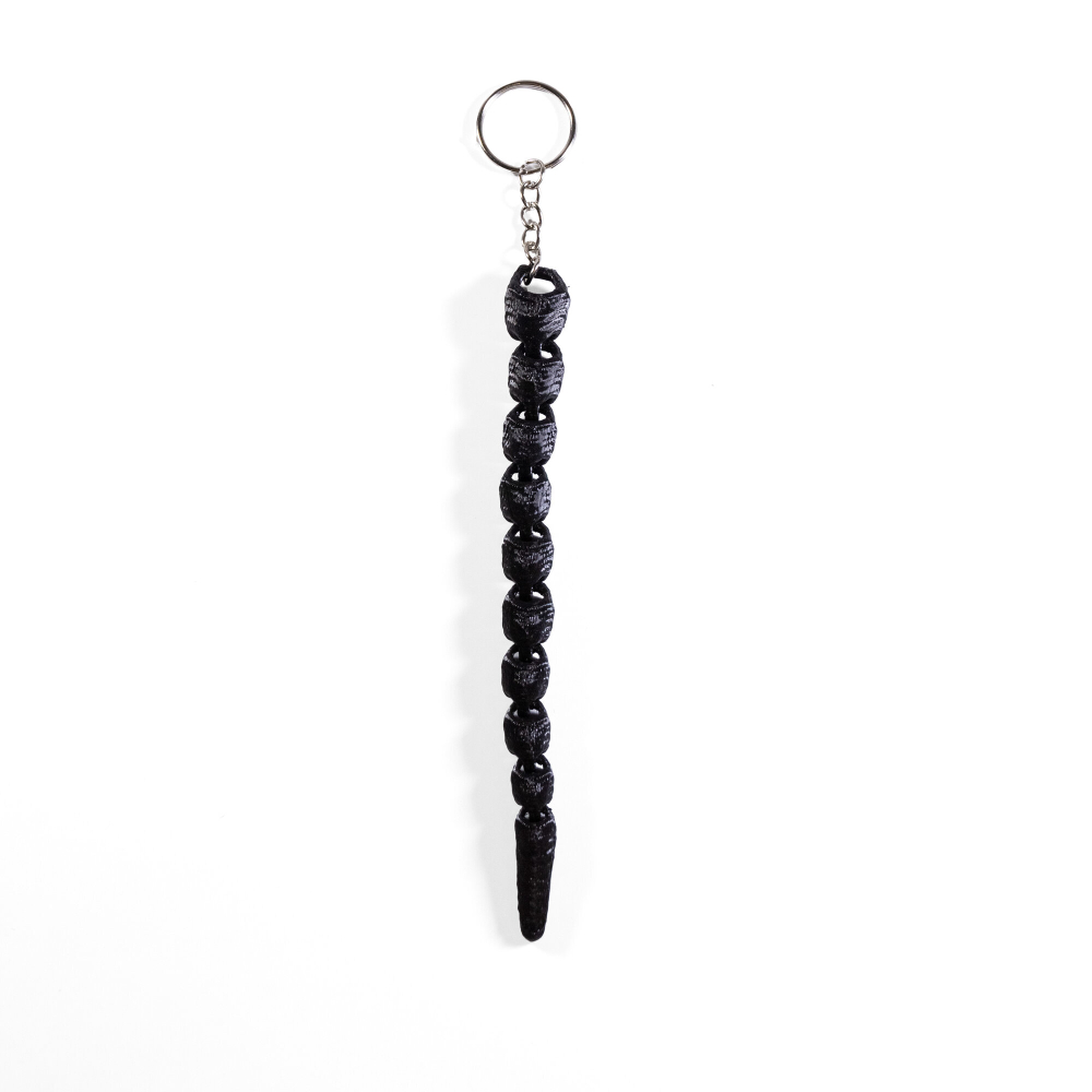 Брелок "Счастливый хвостик" с кольцом и цепочкой, 3Д печать