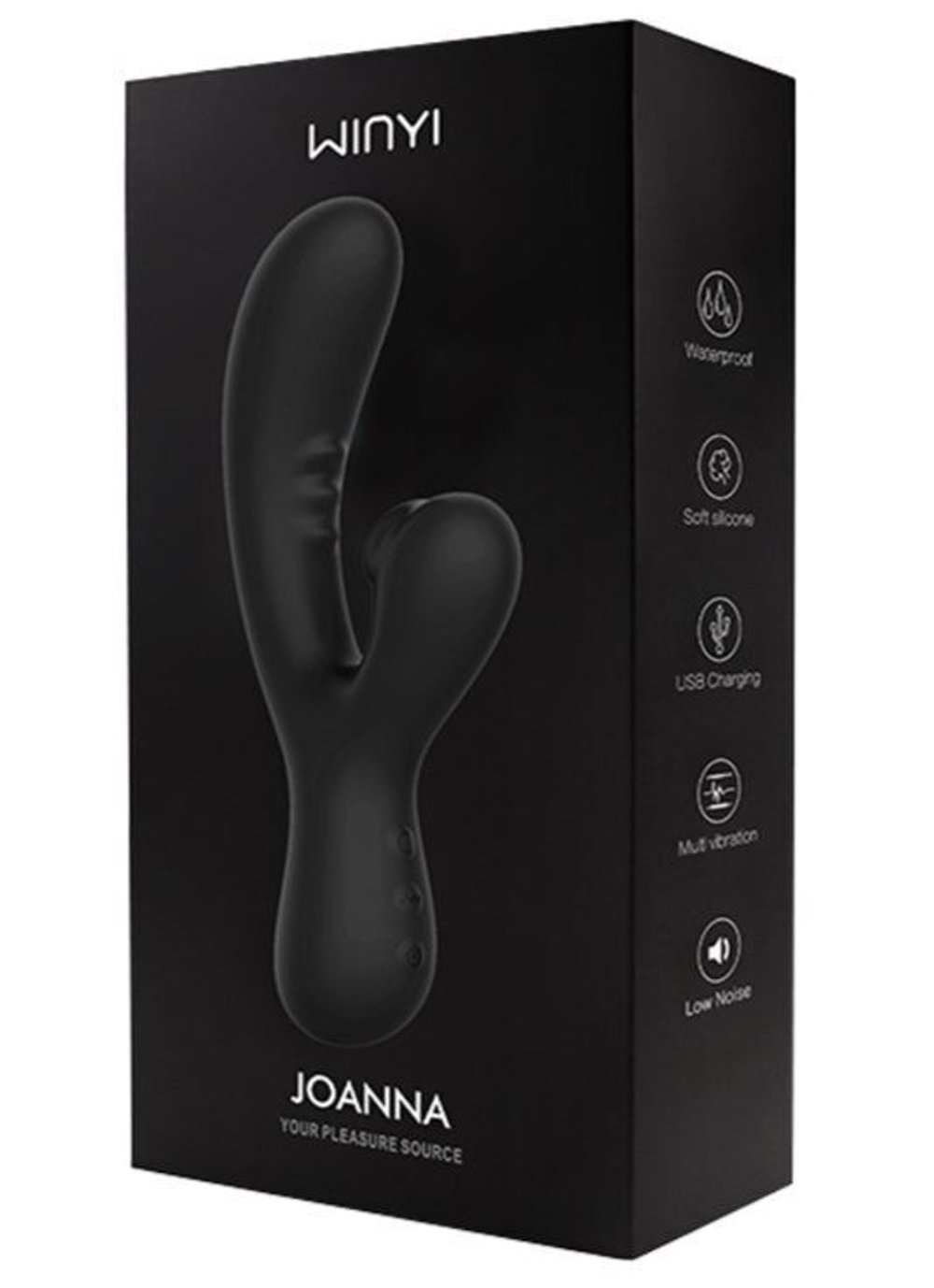 Вибромассажер Winyi WY0546 - GR с вакуумной стимуляцией клитора Silicone+ABS аккумулятор 160*32.7