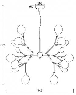 Подвесная люстра Freya Florencia FR5049PL-27W