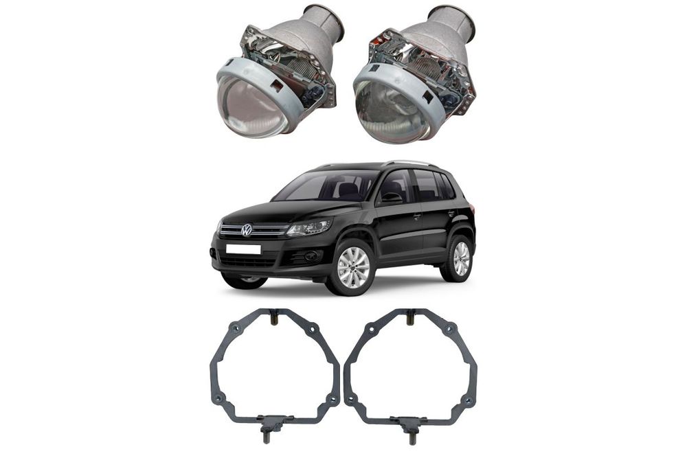 Готовый комплект для замены штатных линз DLA+AFS Volkswagen Tiguan NF 2011-2016