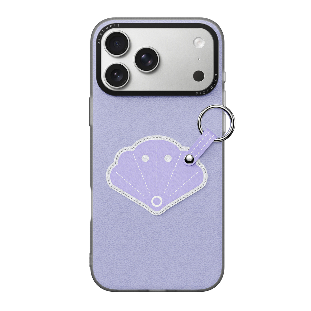 Чехол фиолетового цвета (Shell Edition) для смартфона iPhone 17 Pro, серия Luvy Series (со съемным ремешком) от Dux Ducis