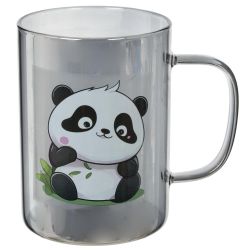 GAEM Кружка с крышкой и ложкой, 374 мл, L11,5 W9 H14 см