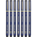 Набор линеров DELI "Finenolo", 0.2 мм - 0.5 мм, 7 штук в упаковке, черный