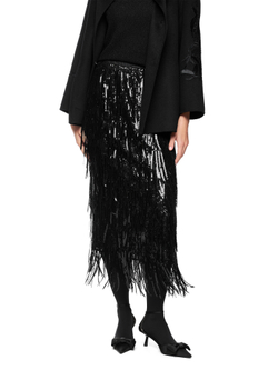 Юбка с пайетками