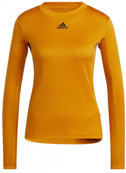 Женская футболка теннисная (dł. Рукава) Adidas Cold Dry Long Sleeve Training Tee W - focus orange