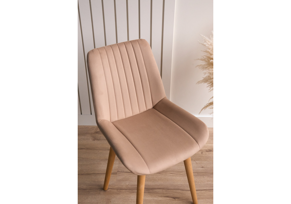 Стул деревянный Woodville Седа бежевый (zd 210), светлое дерево np, ножки натуральные