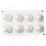 Форма для выпечки и муссовых десертов 8 ячеек "Груша" 29,3 х 17,2 х 6,5 см (белая)