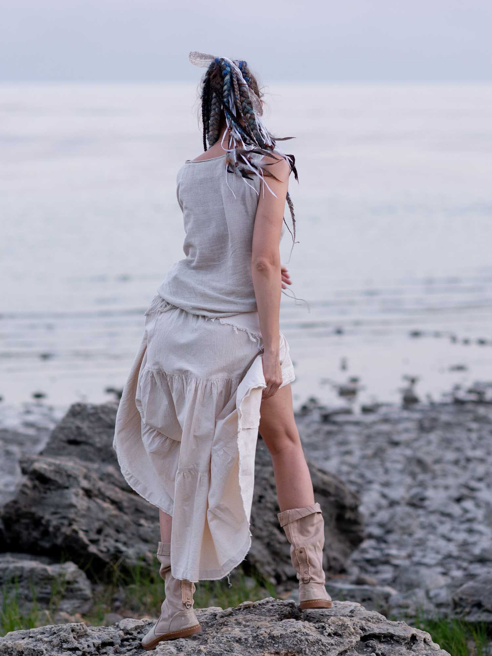 Юбка-трансформер Chintamani из необработанного хлопка