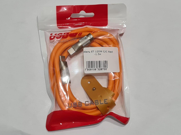 Кабель ET 120W C/C Red -1.5м