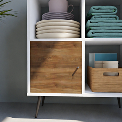 QBox Дверка - H3702 ST10 Орех Пацифик табак