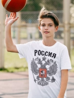Футболка с гербом России