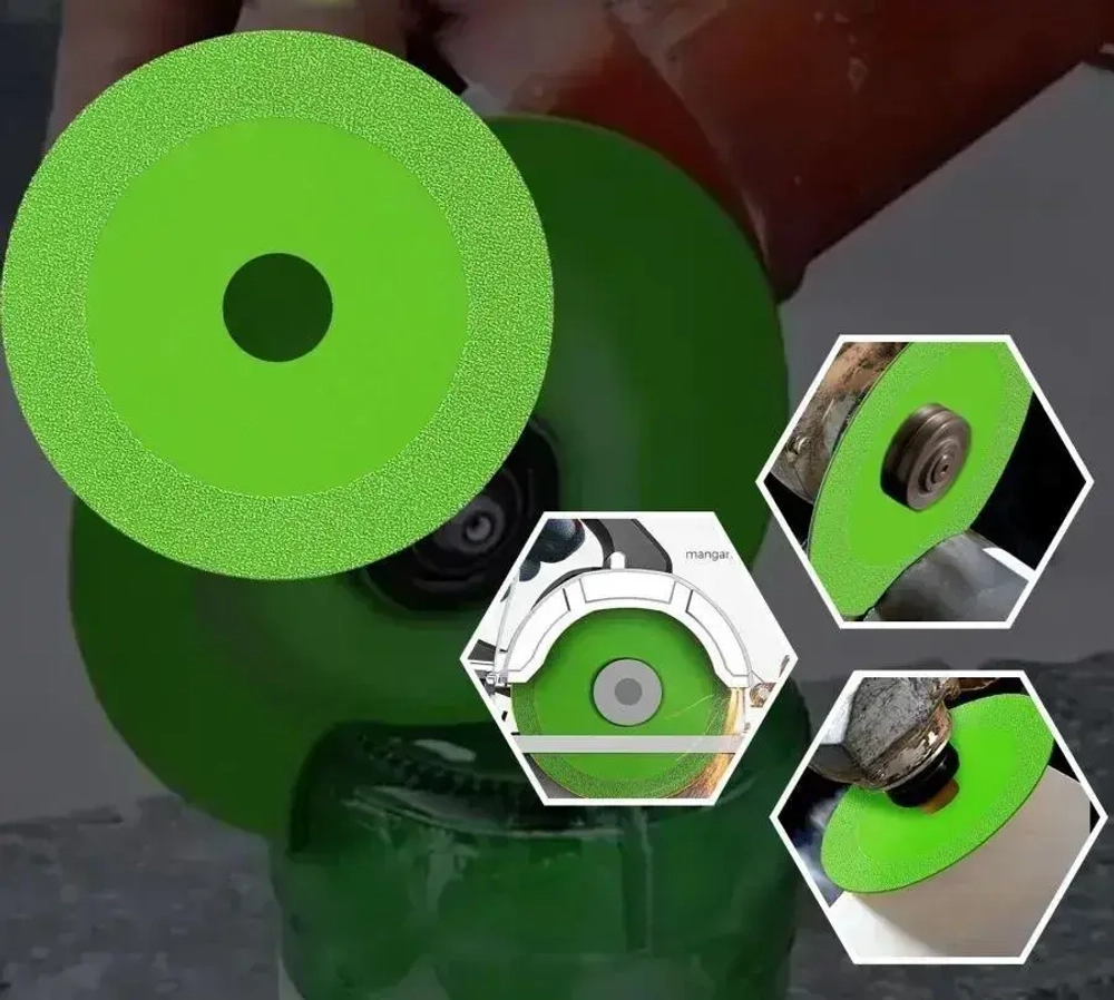 Диск отрезной на стандартную болгарку для резки стекла и керамической плитки 100 x 1 x 22,23