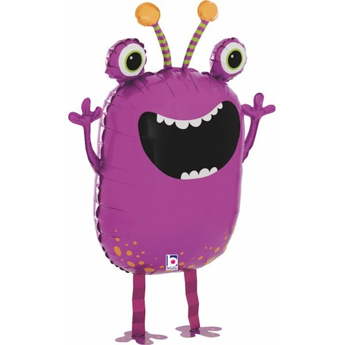 Ходячий шар Веселый монстрик фиолетовый 69 см