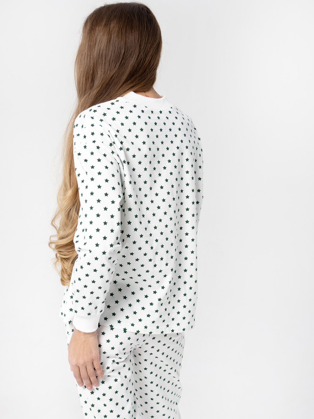 Пижама женская Mjölk Green Stars