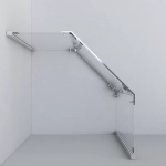 Душевой уголок Vincea Stresa VSP-1S100CLGM 100x100 стекло прозрачное/профиль вороненая сталь