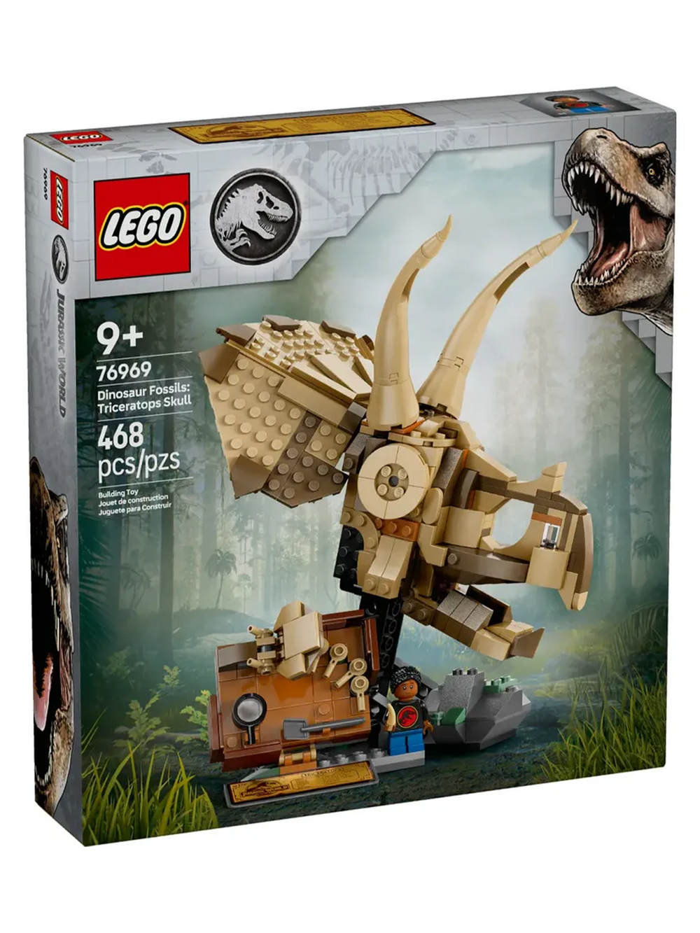Конструктор LEGO Jurassic World 76969 Окаменелости динозавра: Череп трицератопса