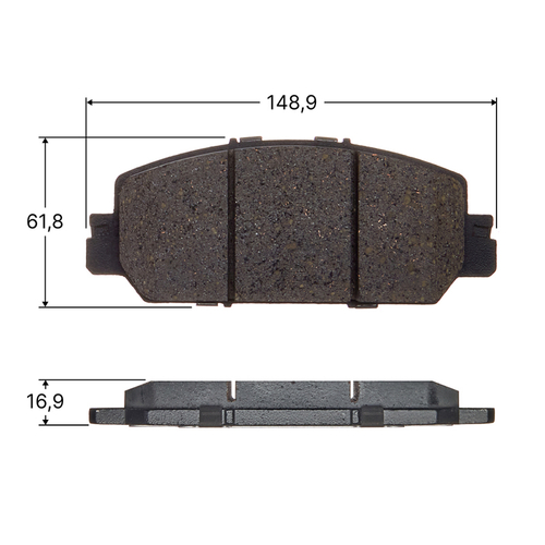 Колодки тормозные дисковые Avantech передние (противоскрипная пластина в компл.) AV1219