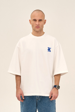 Футболка KUL'TURA "HYPERSIZE GOTH LOGO K" Молочный