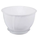 Кашпо Diana 0,65 л с поддоном (снежно-белый)