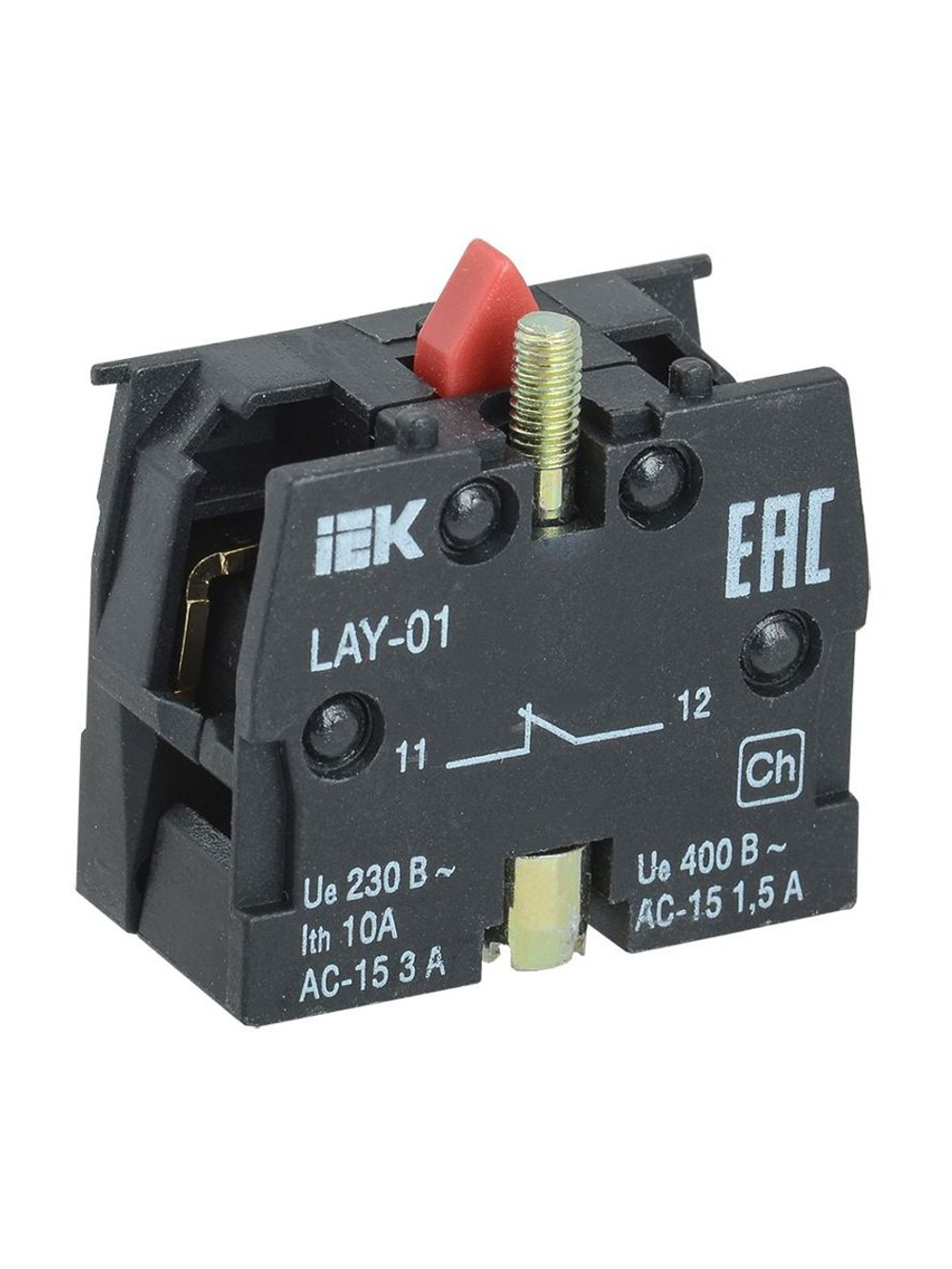 Блок контактный 1р для LAY5 KARAT IEK BDK11