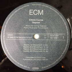 Винтажная виниловая пластинка LP Chick Corea Septet (Germany 1985)