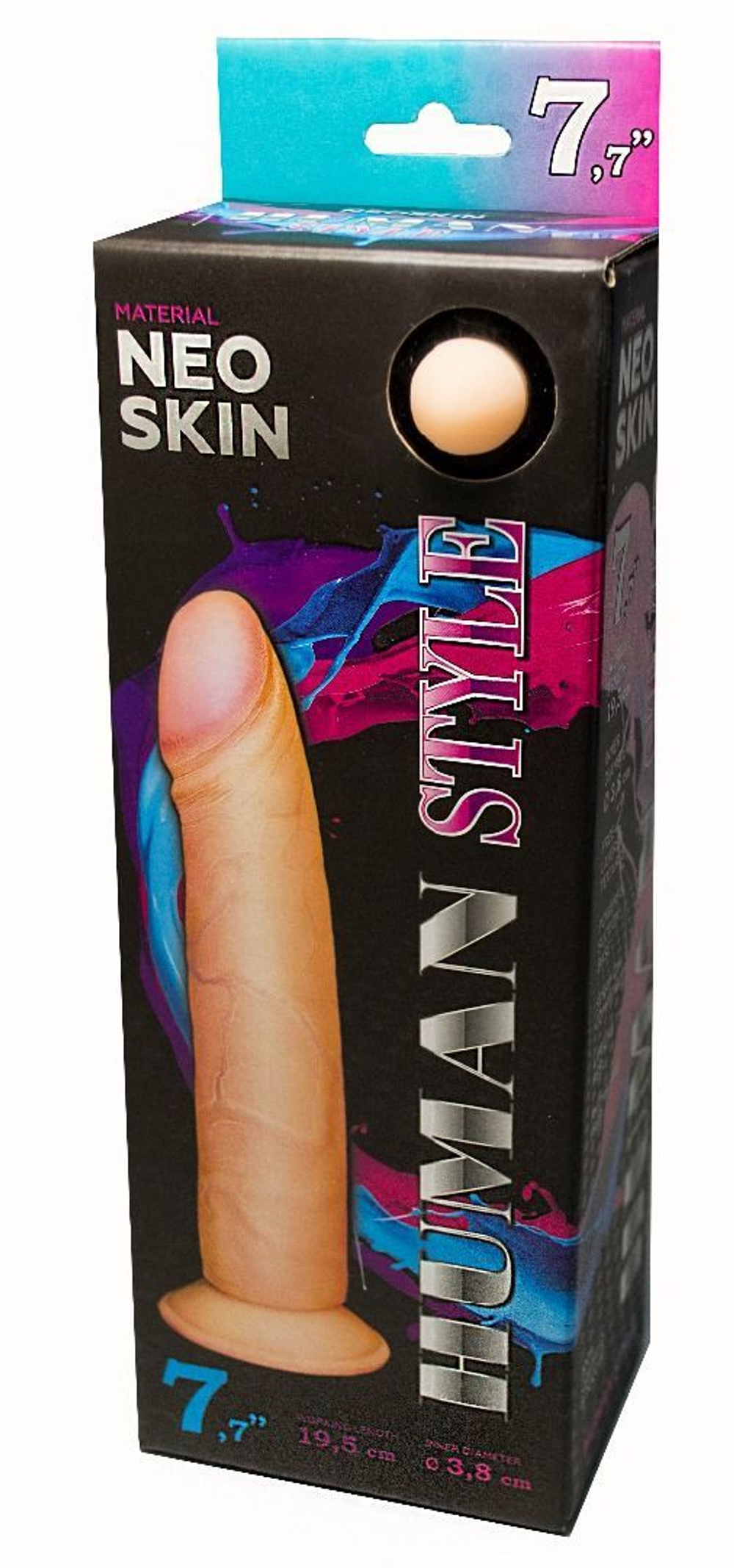 Фаллоимитатор HUMAN STYLE 7,7" без мошонки - 19,5 см.