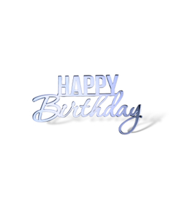 Топпер на торец  "Happy Birthday" №3  10см, акрил 2мм