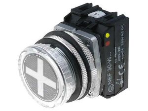 Арматура светосигнальная (индикаторная лампа), указатель положения, IP65, W 47мм, H 51мм, NEF30-WPCZ 24-230V AC/DC red/yellow PROMET красно-желтый.