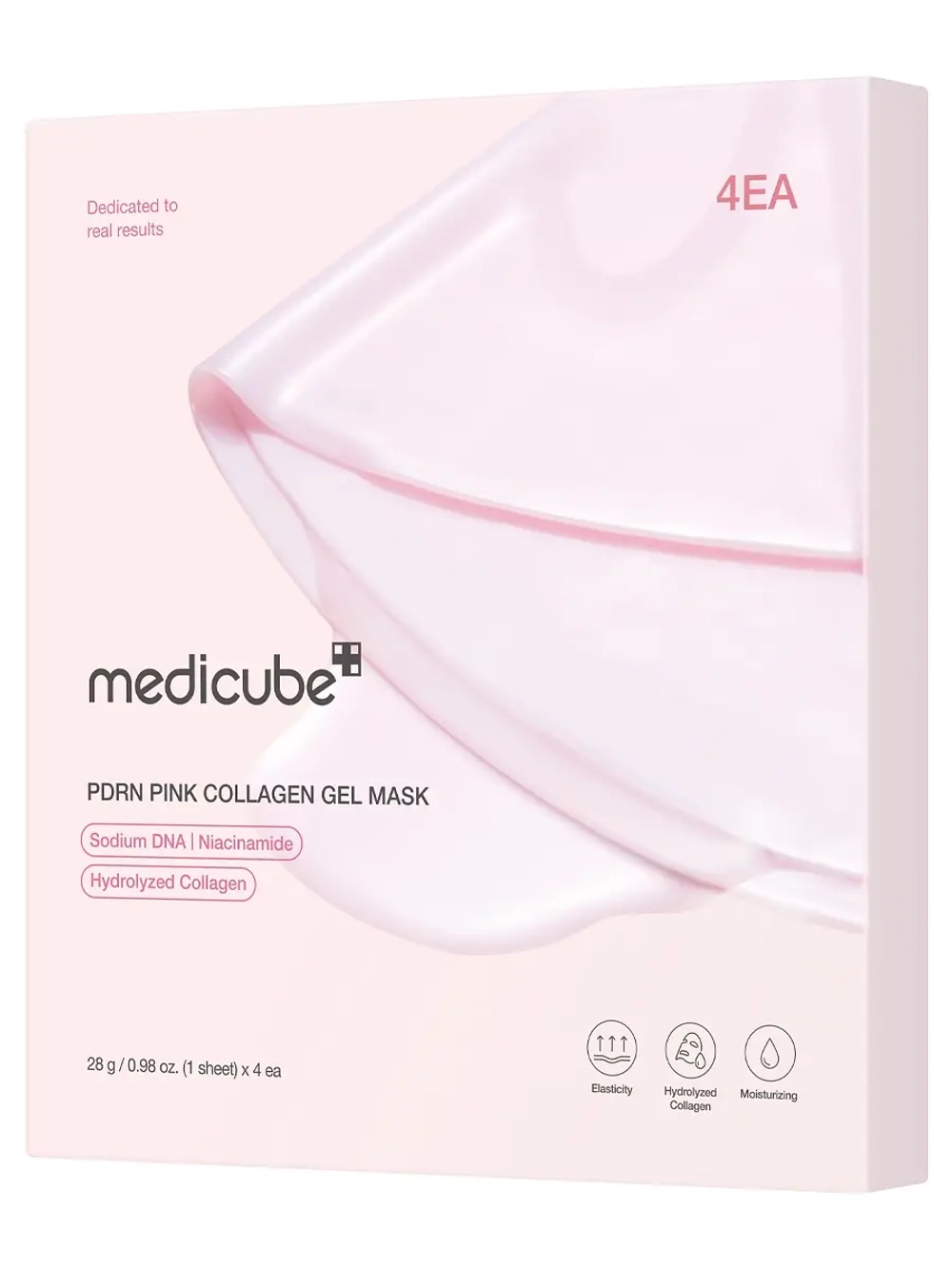 Medicube Укрепляющая гидрогелевая маска с ПДРН и коллагеном PDRN Pink Collagen Gel Mask 28 гр х 4 шт