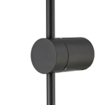 Настенный светодиодный светильник 18Вт, 1410лм, 4500K, Ra>80, металл/силикон, чёрный