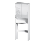 Шкаф над стиральной машиной с дверями и открытой полкой, узкий, 65 см, белый AM.PM X-Joy M85CSX06521WG1