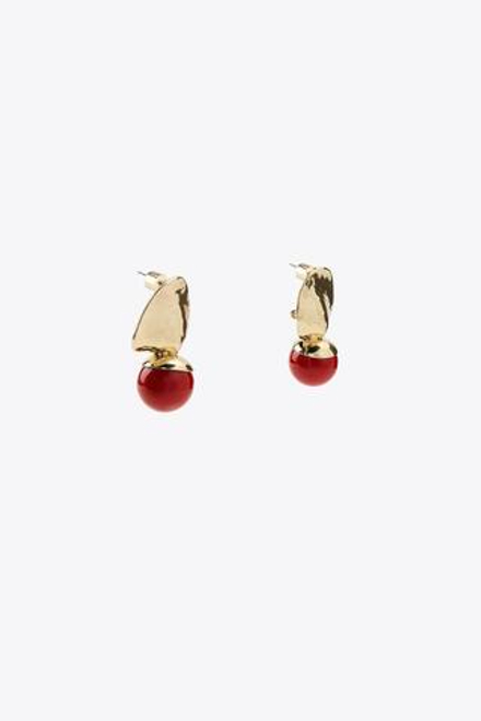 ZARA СЕРЬГИ С ШАРИКОМ, ЗОЛОТИСТЫЙ