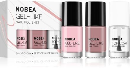NOBEA Day-to-Day Best of Nude Nails Set - Набор лаков для ногтей Best of Nude Nails,