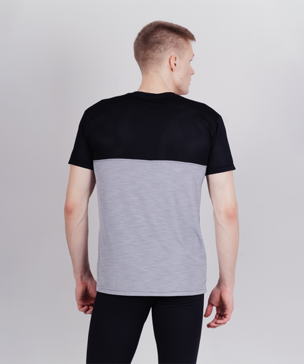 Футболка NORDSKI PRO ENERGY Grey/Black, серый/черный