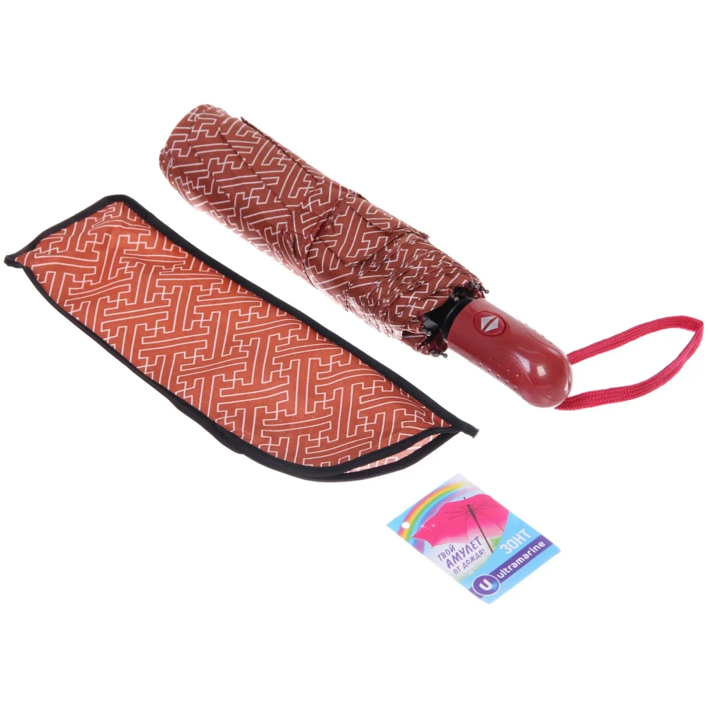 Зонт женский автомат «Ultramarine - Эрсэя», микс 6 цветов, 8 спиц, d-115см, длина в слож. виде 28см