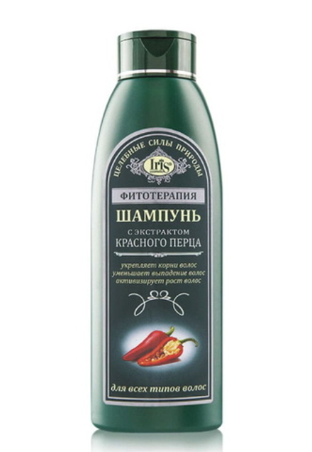 Шампунь Фитотерапия с экстрактом красного перца для всех типов волос 500 мл IRIS